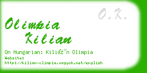 olimpia kilian business card